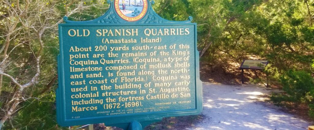 Spanish Coquina Quarries at Anastasia State Park